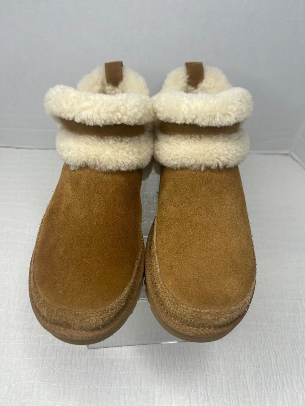 UGG Womens Classic Ultra Mini SpillSeam Chestnut Suede Boots Size 7 US Winter